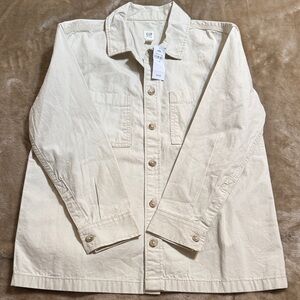 GAP Kids Cream Button Down Shirt